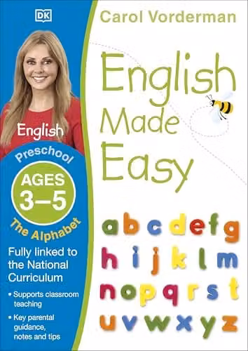DK English Made Easy: The Alphabet Ages 3-5 Preschool Workbook for National Curriculum Support, Multicolour – 1