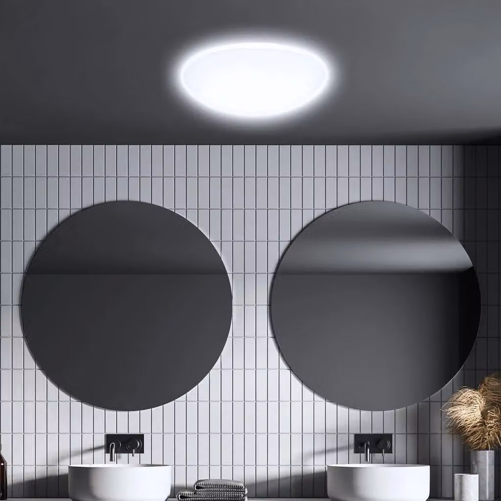Briloner White LED Ceiling Light with Motion and Dusk Sensor – 6