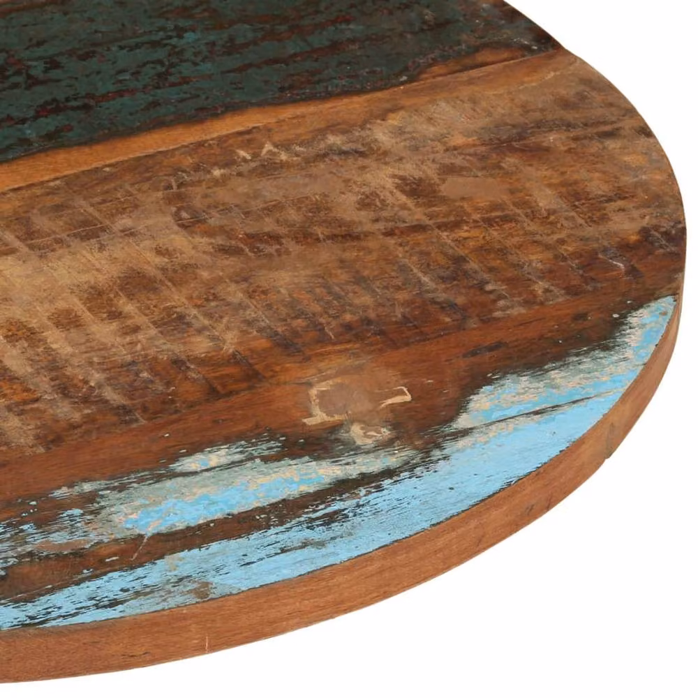 Berkfield Home Round Solid Reclaimed Wood Table Top, Brown, Diameter: 70 cm, Thickness: 2.5 cm – 3