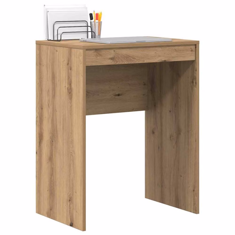 Berkfield Home Artisan Oak Writing Desk in Brown, W/D/H: 60 x 40 x 76 cm – 2