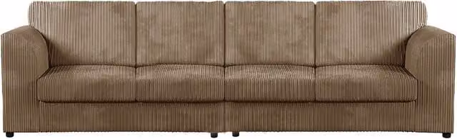 Luxor Living Luxor 4 Seater Jumbo Cord Fabric Sofa in Camel