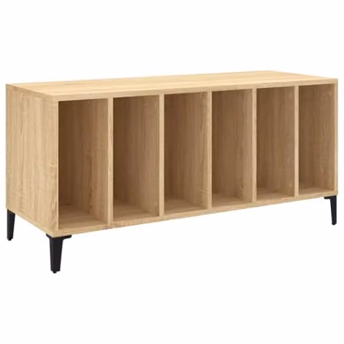 vidaXL Record Cabinet in Sonoma Oak, W/D/H: 100 x 38 x 48 cm