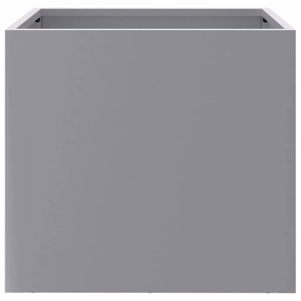 Berkfield Home Galvanised Steel Ornamental Garden Planter Tubs, 2 Pack, Silver/Grey, W: 32 cm, D: 30 cm, H: 29 cm – 5