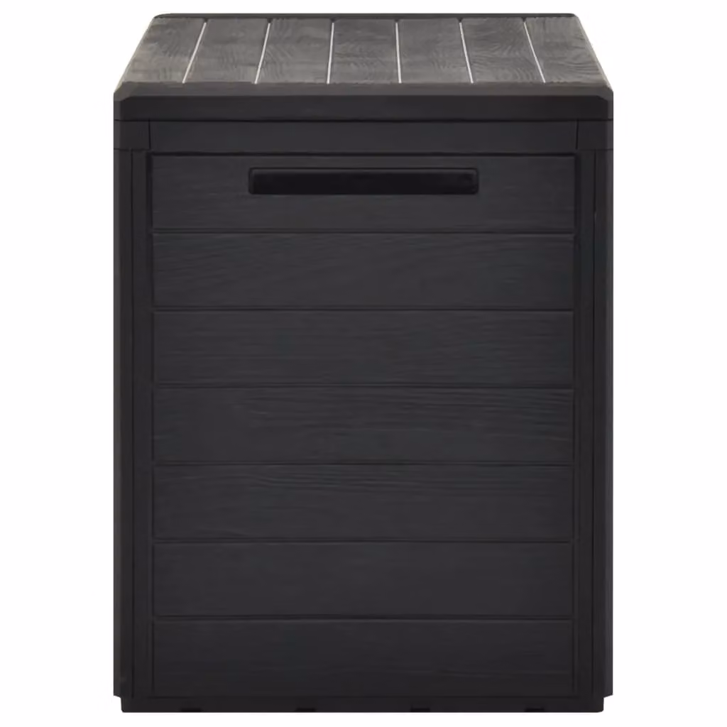 Berkfield Home Garden Storage Box in Anthracite Black, W/D/H: 78 x 44 x 55 cm – 3