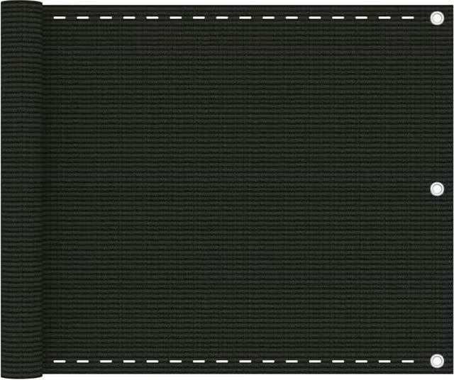 Berkfield Home Balcony Screen, Dark Green, W: 75 cm, L: 600 cm