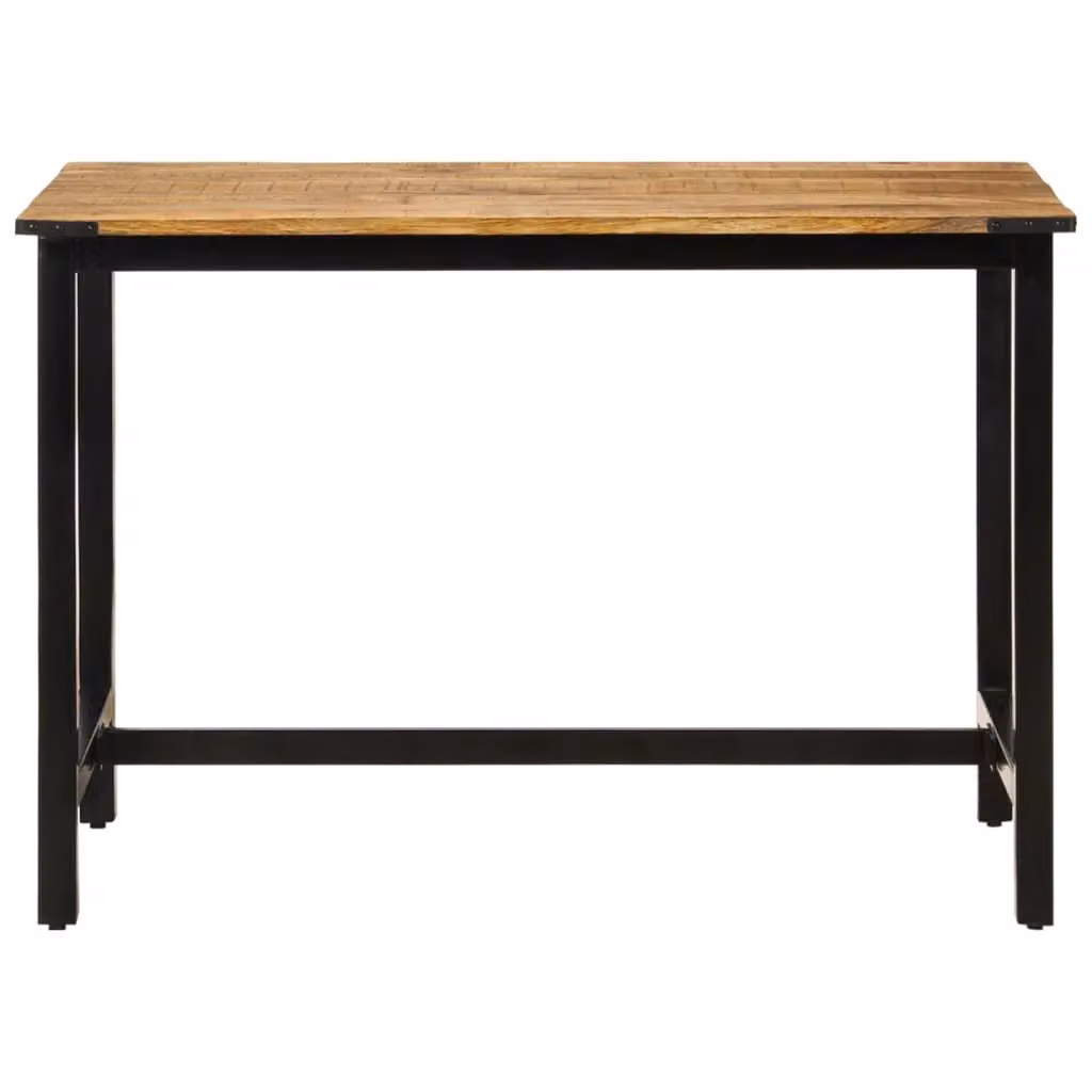 Berkfield Home Rectangular Mango Wood Dining Table in Brown, W/D/H: 110 x 60 x 76 cm – 2