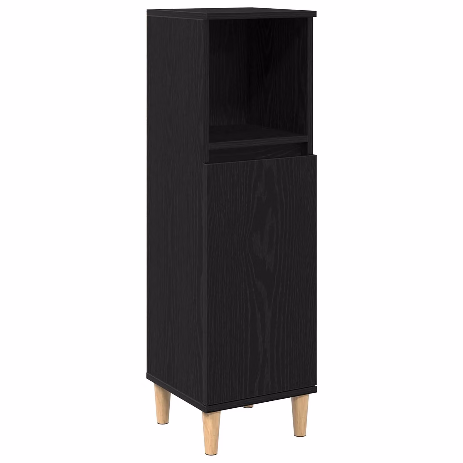 Berkfield Home Black Oak Bathroom Cabinet W/D/H: 30 x 30 x 100 cm – 2