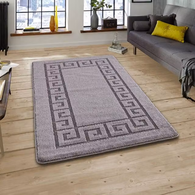 Smart Living Non Slip Heavy Duty Machine Washable Hallway and Kitchen Door Mat, Dark Grey, W: 50 cm, D: 80 cm