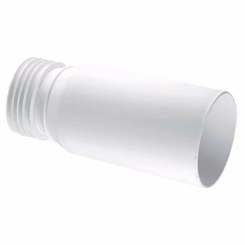 McAlpine White Plastic Straight Pipe Extension Spacer