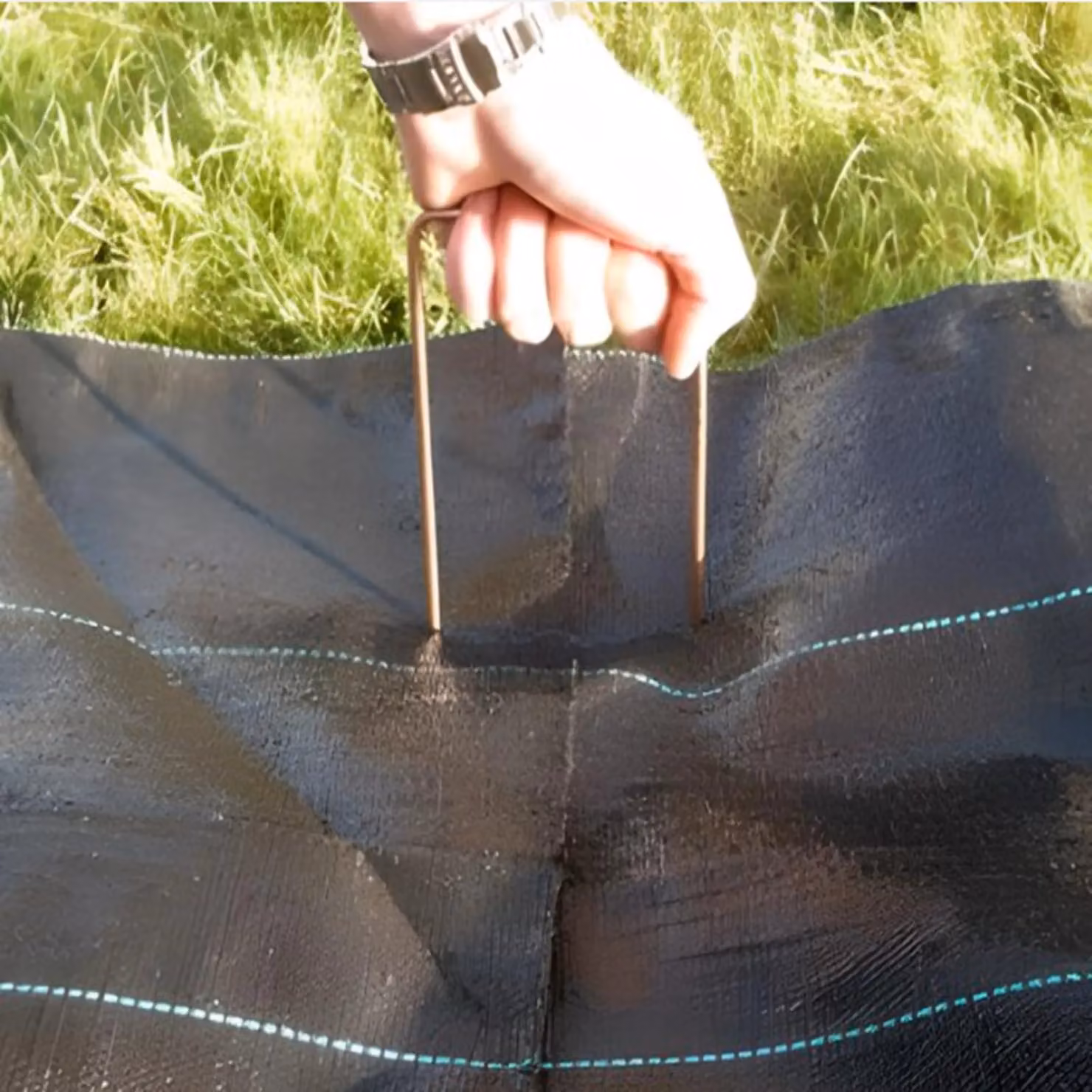 Pegdev Copper-Coated Steel Staples for Secure Membrane Fleece Netting, 15.24 cm, Pack of 90, Copper – 3