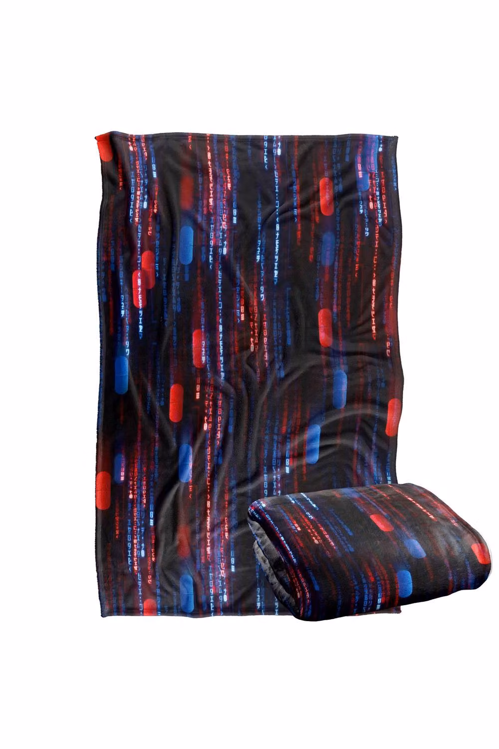 Warner Bros. The Matrix (2021) Pill Code Super Soft Silky Touch Fleece Blanket, Multicolour, W/D/H: 91.44 x 91.44 x 1.47 cm – 7