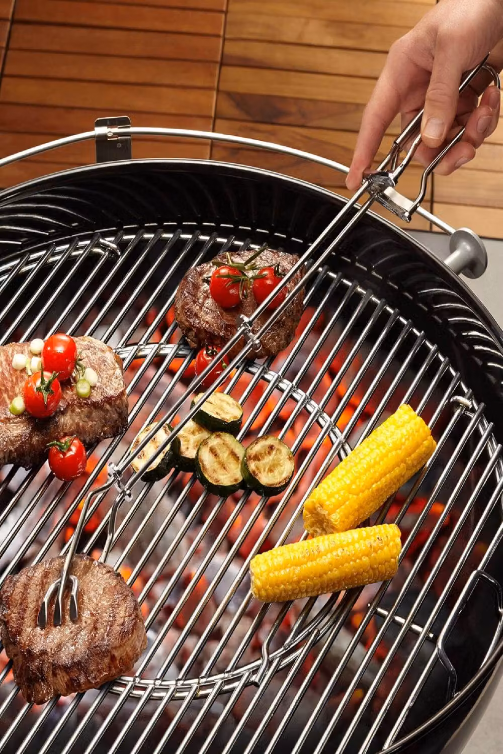 Gefu BBQ Collection Stainless Steel Grill Tongs in Silver, Length: 53 cm – 2