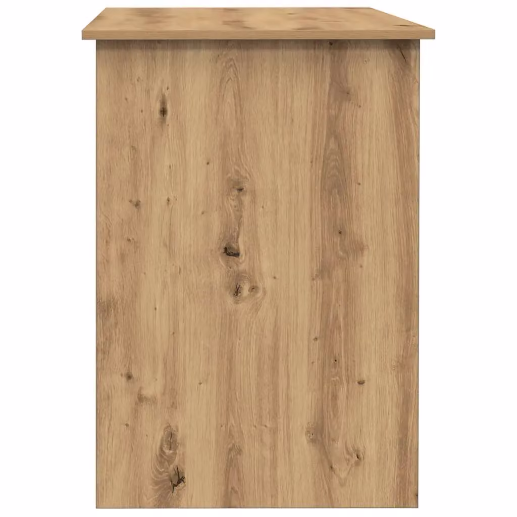 Berkfield Artisan Oak Computer Desk in Brown, W/D/H: 100 x 55 x 75 cm – 3