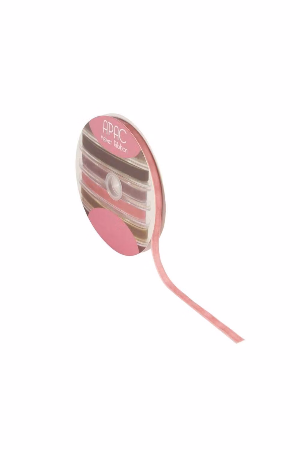 KDMD Dusky Pink Velvet Ribbon, 2 Pack (Width: 10 mm, Length: 20 m per roll) – 2