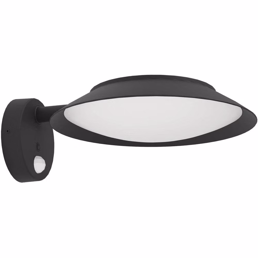 Loops Black LED Outdoor Wall Light with Motion Sensor and IP44 Rating – 2
