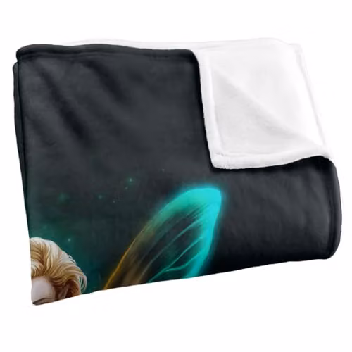 JQ Licensing En Pixy Fairy Silky Touch Super Soft White Fleece Throw Blanket W/D/H: 152 x 127 cm – 2