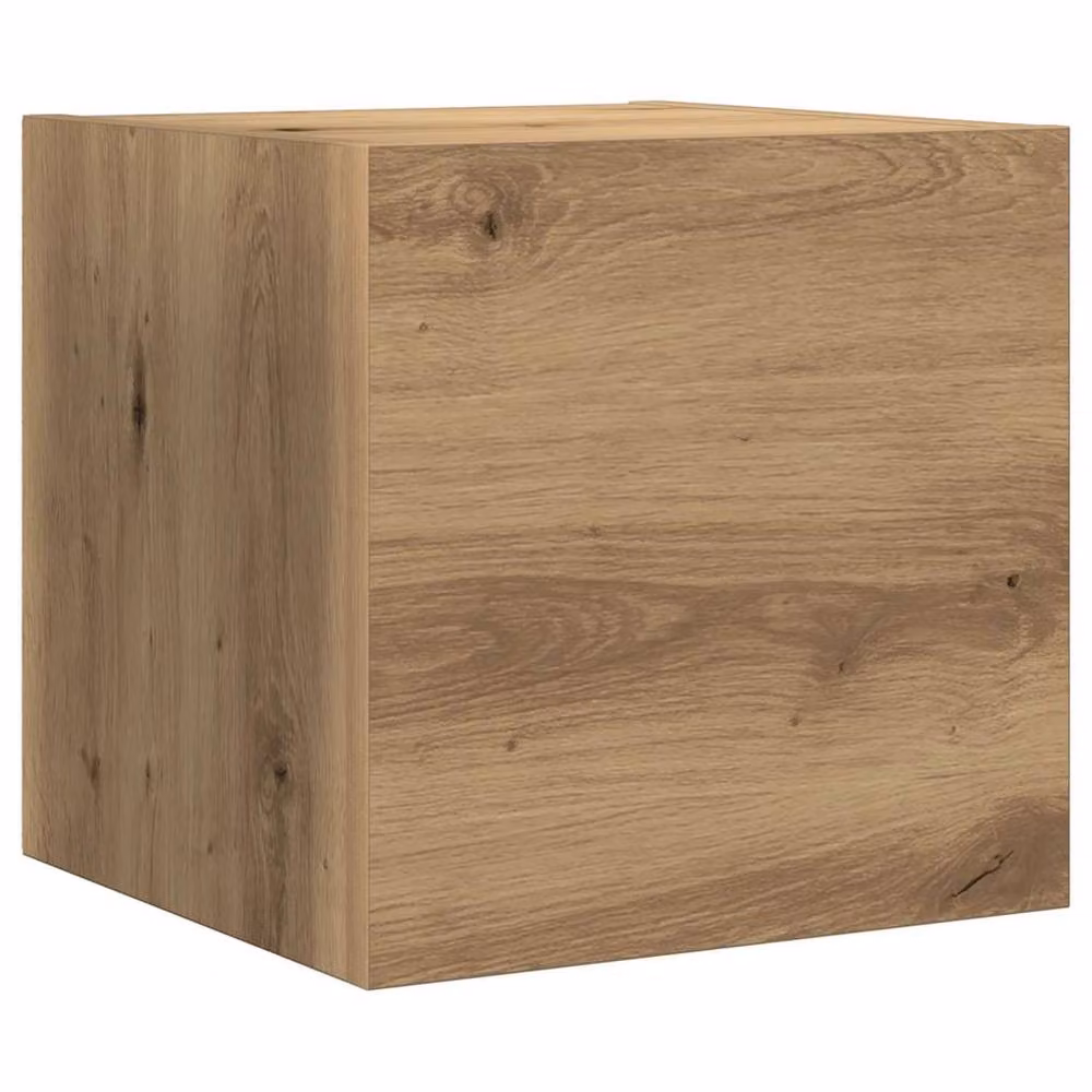 Berkfield Home 7 Piece Wall-mounted TV Cabinet Set in Brown Artisan Oak Engineered Wood – 4