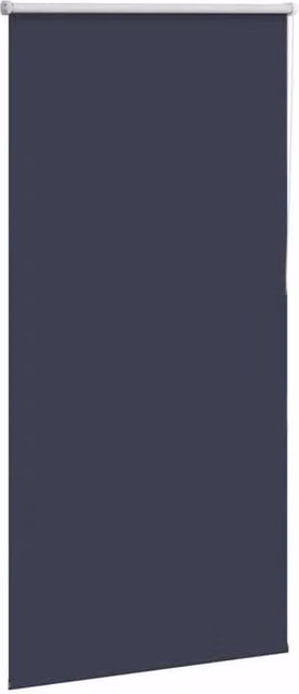 Berkfield Home Blue Polyester Blackout Roller Blind, W: 80 cm, H: 130 cm – 1