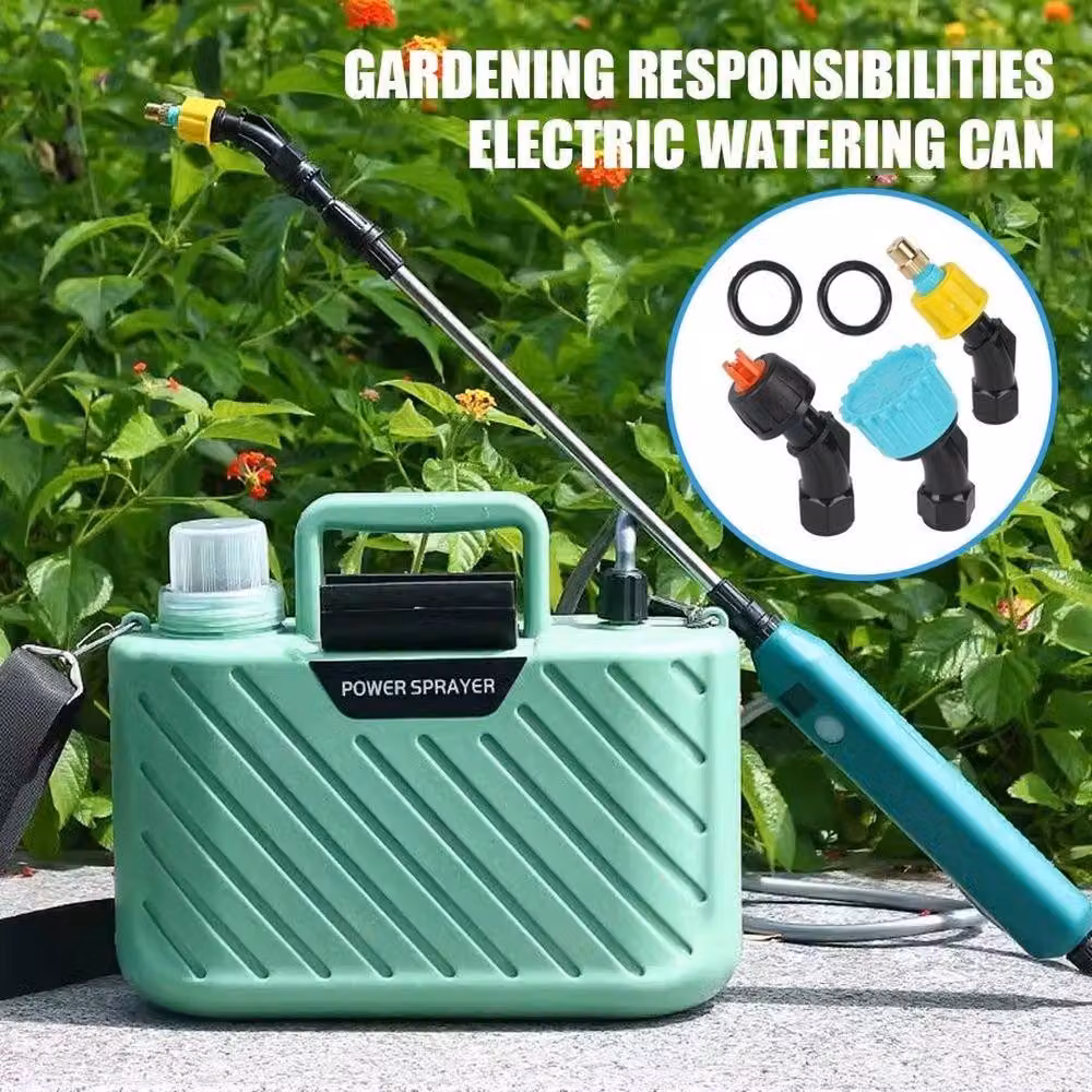 Kelvenix 5L Electric Garden Sprayer with Rechargeable Battery, Green – 5