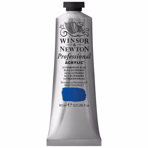 Winsor & Newton Professional Acrylic Colour, Ultra Blue, 60 ml