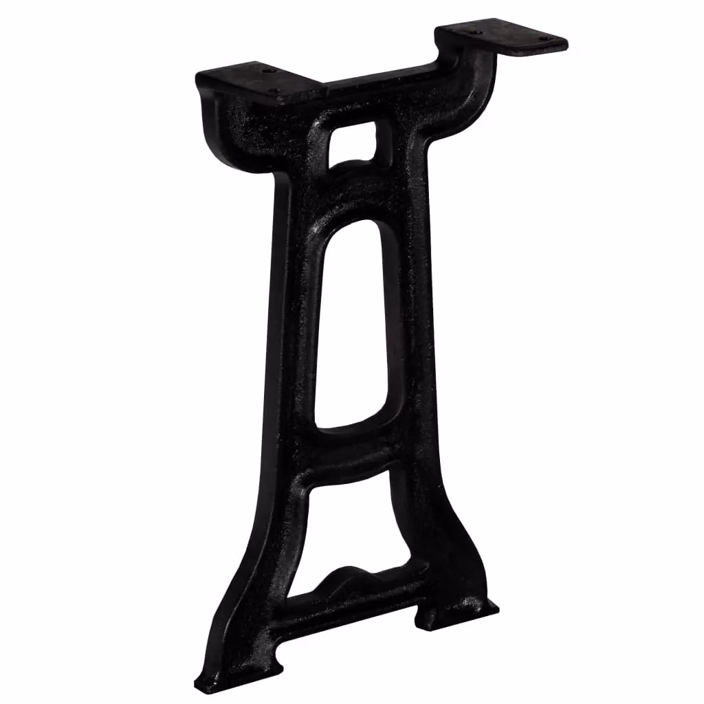 Berkfield Home Y-Frame Cast Iron Bench Legs, 2 Pieces, Black – 2