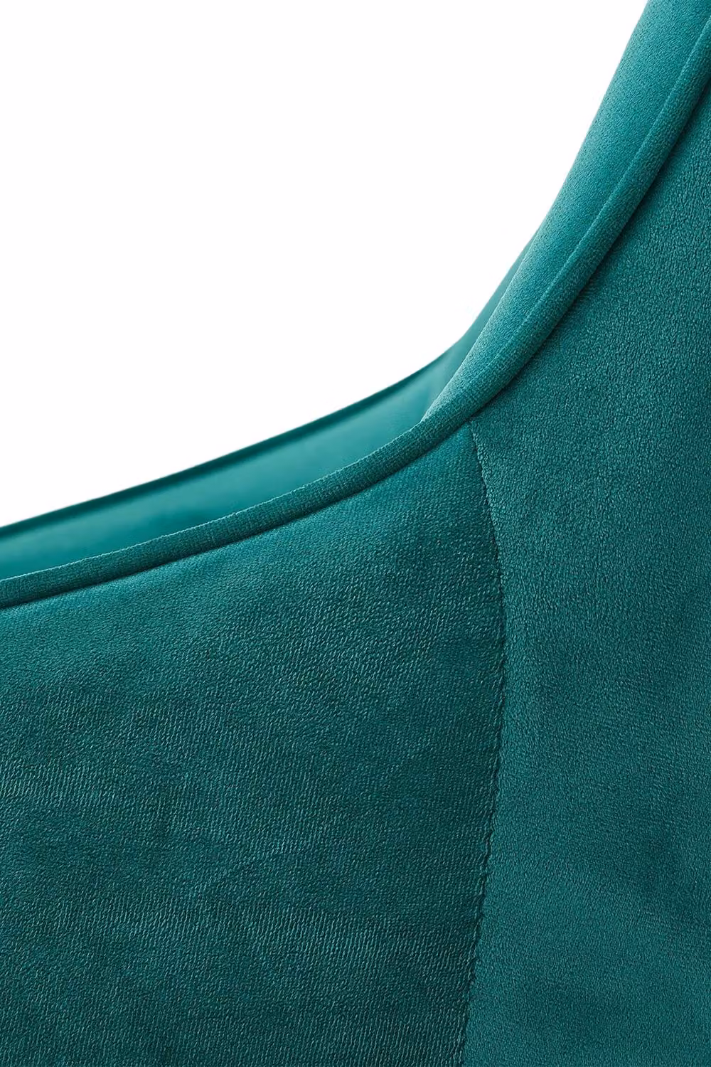 Garden Sanctuary Set of 2 Modern Upholstered Dining Chairs in Green with Metal Frame – 4
