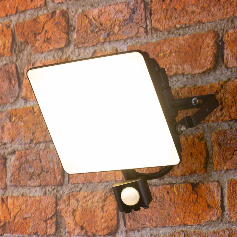 TCP 50W LED Floodlight with PIR Motion Sensor in Black – 2