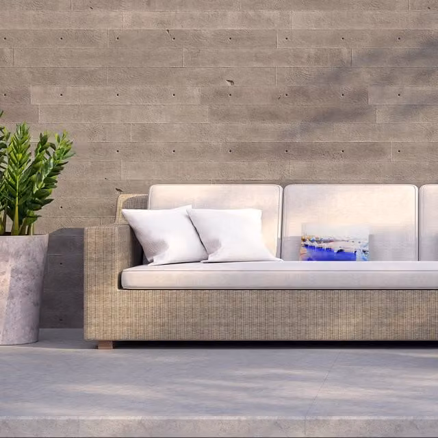 Benjamin Tate Design LTD Blue Graphic Rectangular Outdoor Cushion