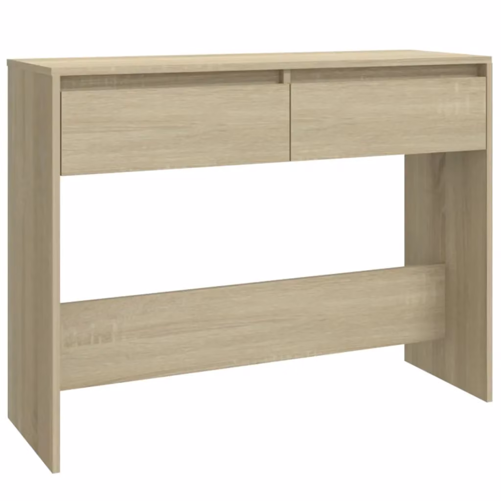 Berkfield Home Sonoma Oak Console Table in Brown, W/D/H: 100 x 35 x 76.5 cm – 2