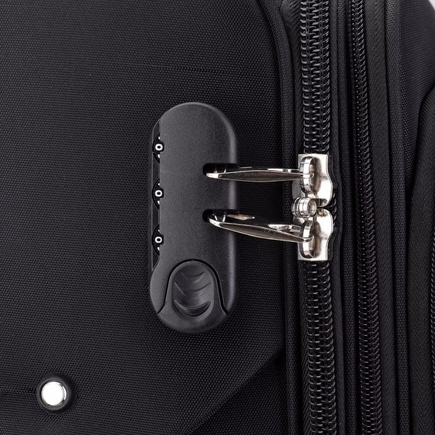 Infinity Leather Expandable Soft Shell Suitcase and Carry On Cabin Bag Set, Black – 5