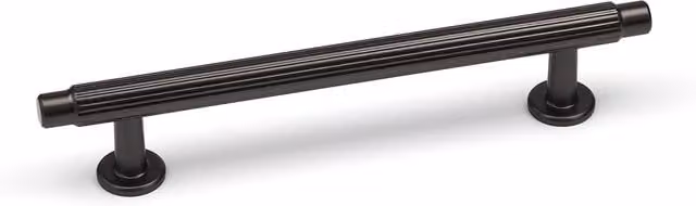 Handle & Home Villa Style Bar Pull in Gunmetal Grey Zinc with Satin Finish