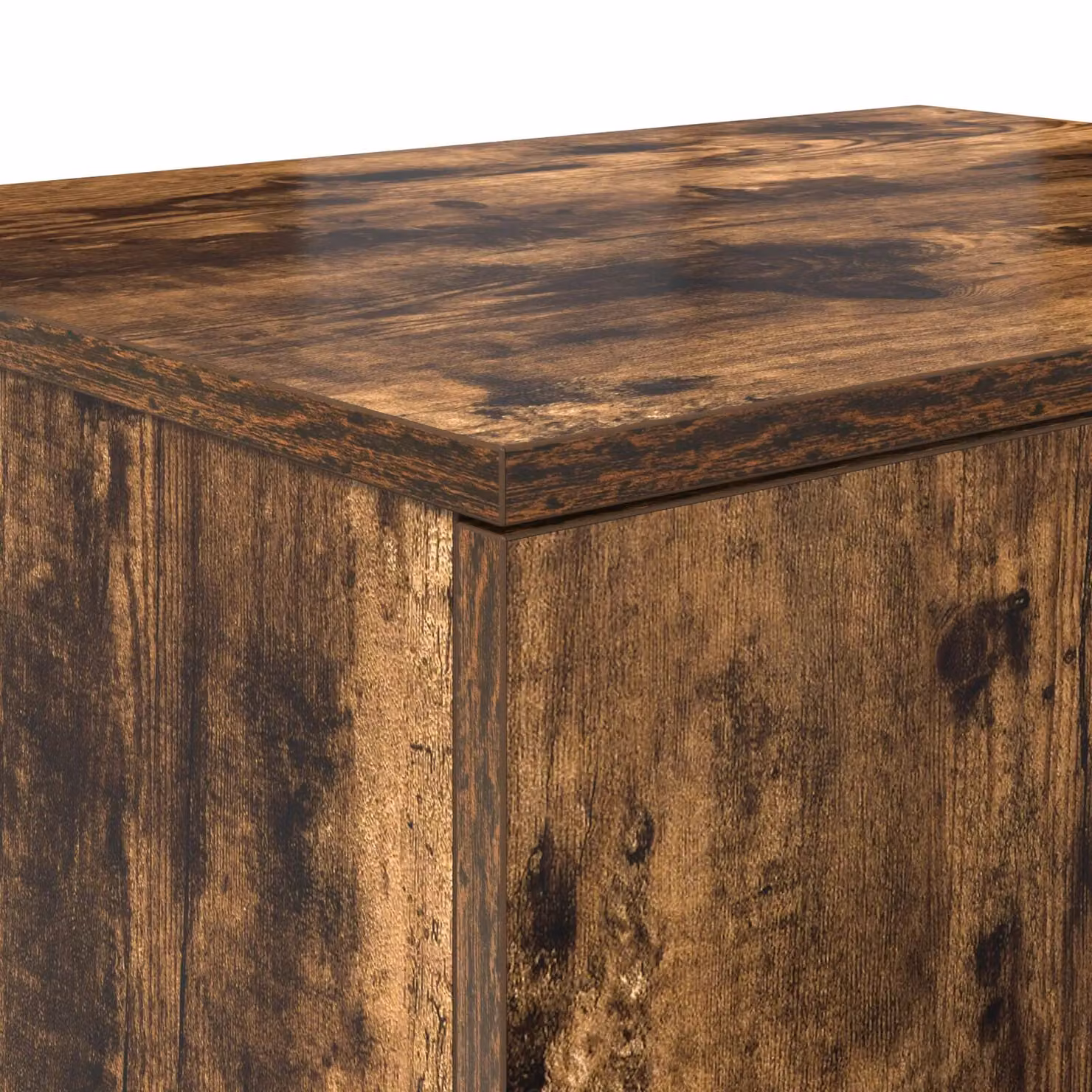 Berkfield Home Smoked Oak Storage Cabinet in Brown, W/D/H: 127 x 41 x 40 cm – 4