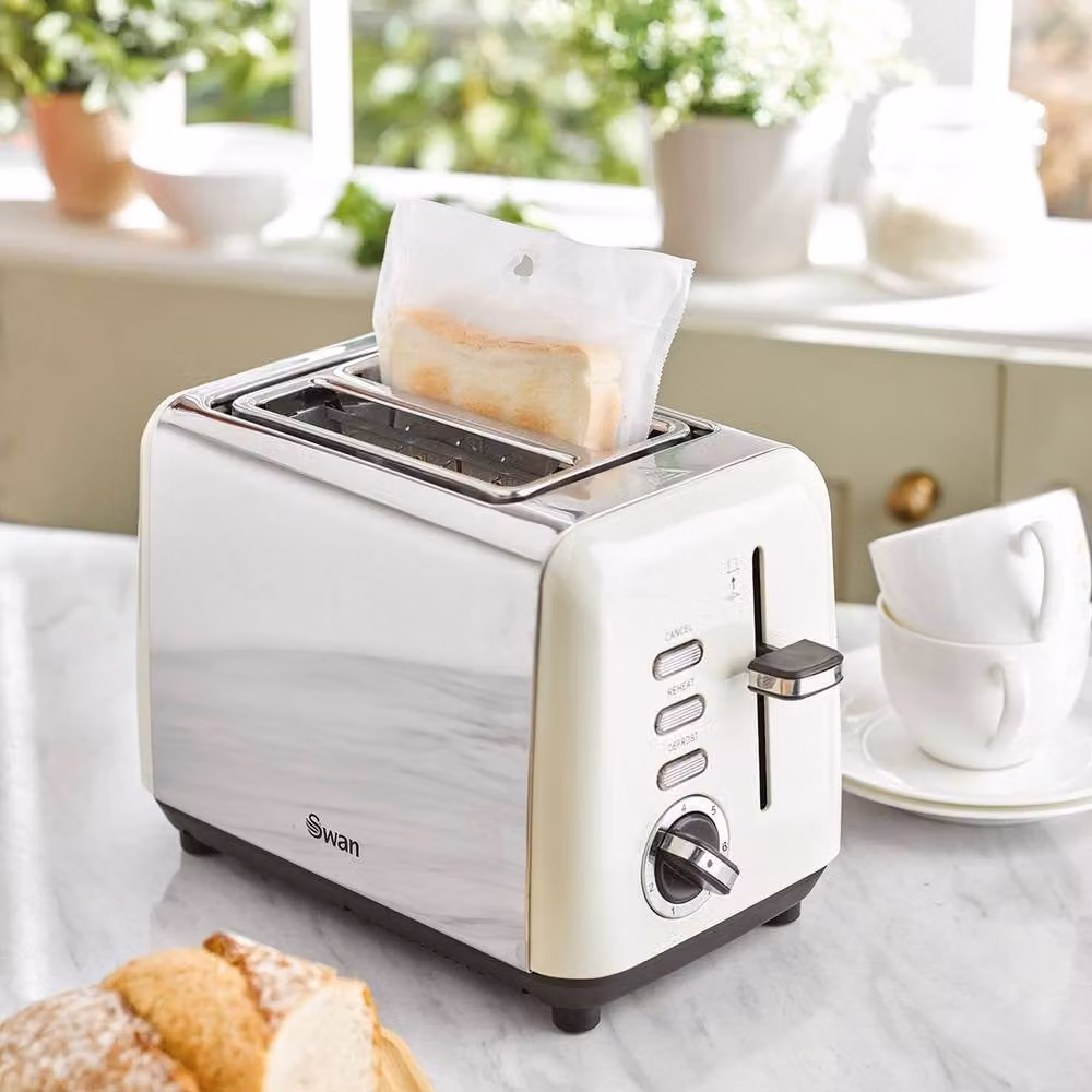 mysmartbuy Toaster Bags, Pack of 4, Multicolour and Transparent