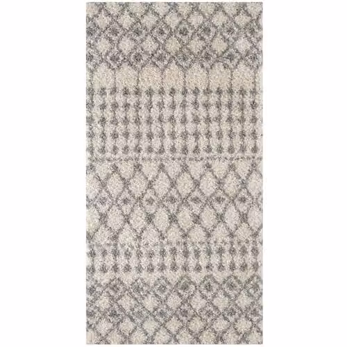 THE RUGS Moroccan Design Grey Rectangular Rug for Living Room and Bedroom, W: 60 cm, D: 110 cm – 2
