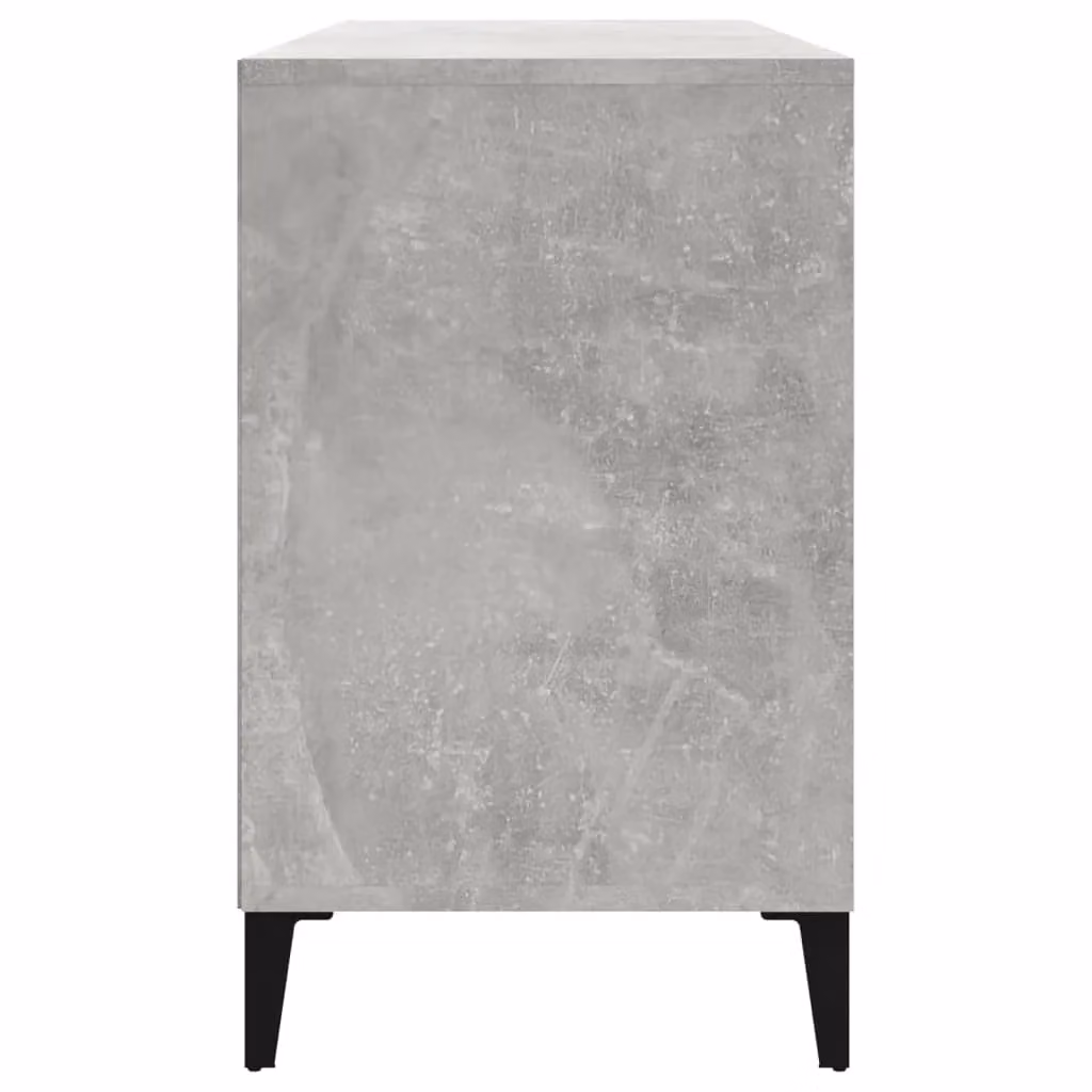 Berkfield Home Concrete Grey Shoe Cabinet with Integrated Seat, W/D/H: 102 x 36 x 60 cm – 4