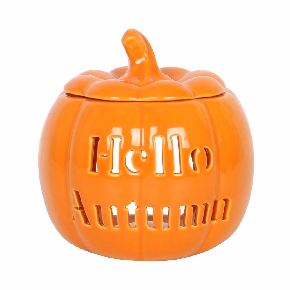 Marco Paul Hello Autumn Pumpkin Oil and Wax Burner in Orange Ceramic – 2