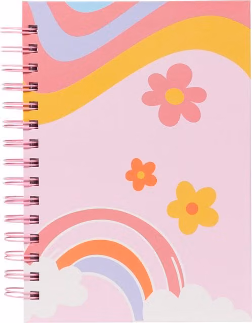i-doodle Daisies and Dreams Chunky A5 Notebook in Pink