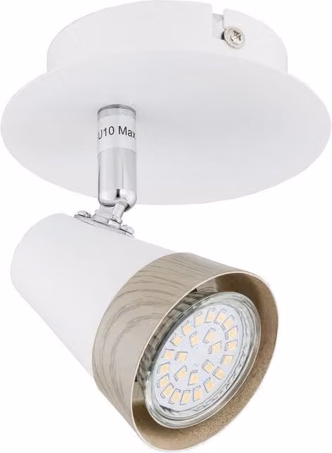 Netlighting Rox Single Spotlight in White, GU10, 12 cm