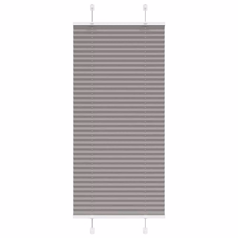 Berkfield Home Single Pleat Fabric Blind in Anthracite Grey, W: 55 cm, H: 150 cm – 2