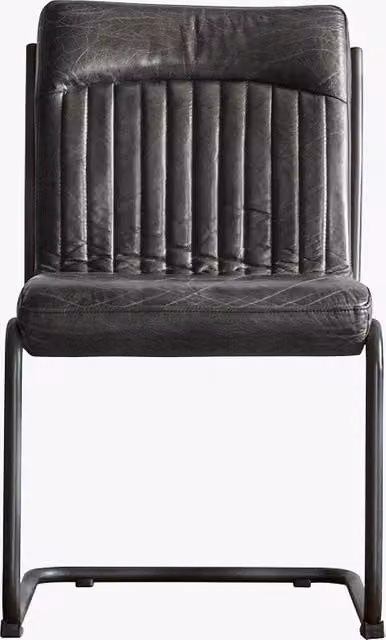 Perch & Parrow Nancy Vintage Black Leather Chair