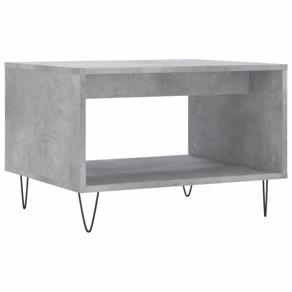 Berkfield Home Industrial Coffee Table in Concrete Grey, W: 60 cm, D: 50 cm, H: 40 cm – 2