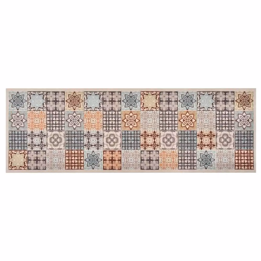 Berkfield Home Washable Mosaic Kitchen Carpet, Multicolour, W: 60 cm, L: 180 cm – 2