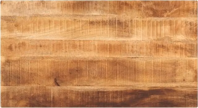 Berkfield Home Rectangular Solid Wood Rough Mango Table Top, Brown, W: 100 cm, D: 70 cm, H: 2.5 cm
