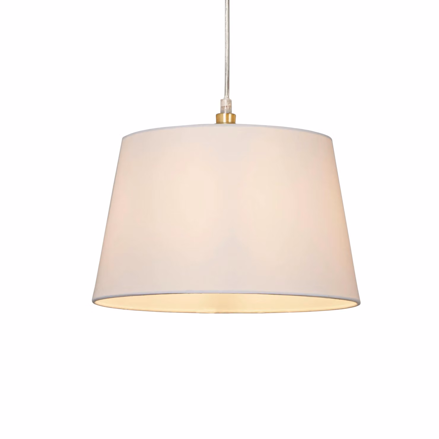 Lighting Collection TC Tapered Cone Fabric Lamp Shade in White, Diameter: 30 cm – 2