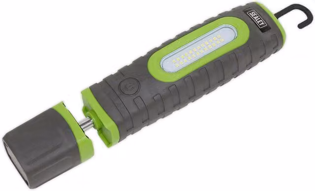 Loops 360 Swivel Inspection Light with 24 SMD and 3W SMD LED, Rechargeable, Green – 1