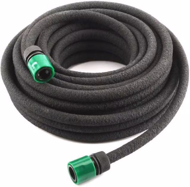 Idooka 15m Black Plastic Soaker Garden Irrigation Hose