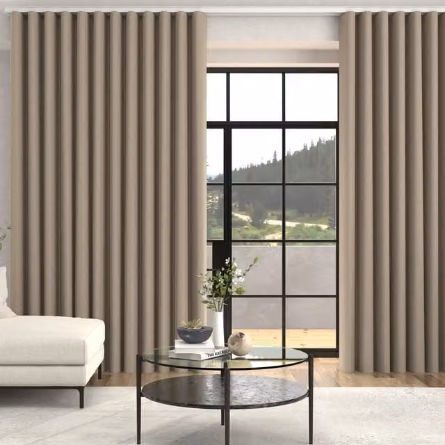 Terrys Arla Soft Texture Made To Measure Wave Curtains in Champagne Beige