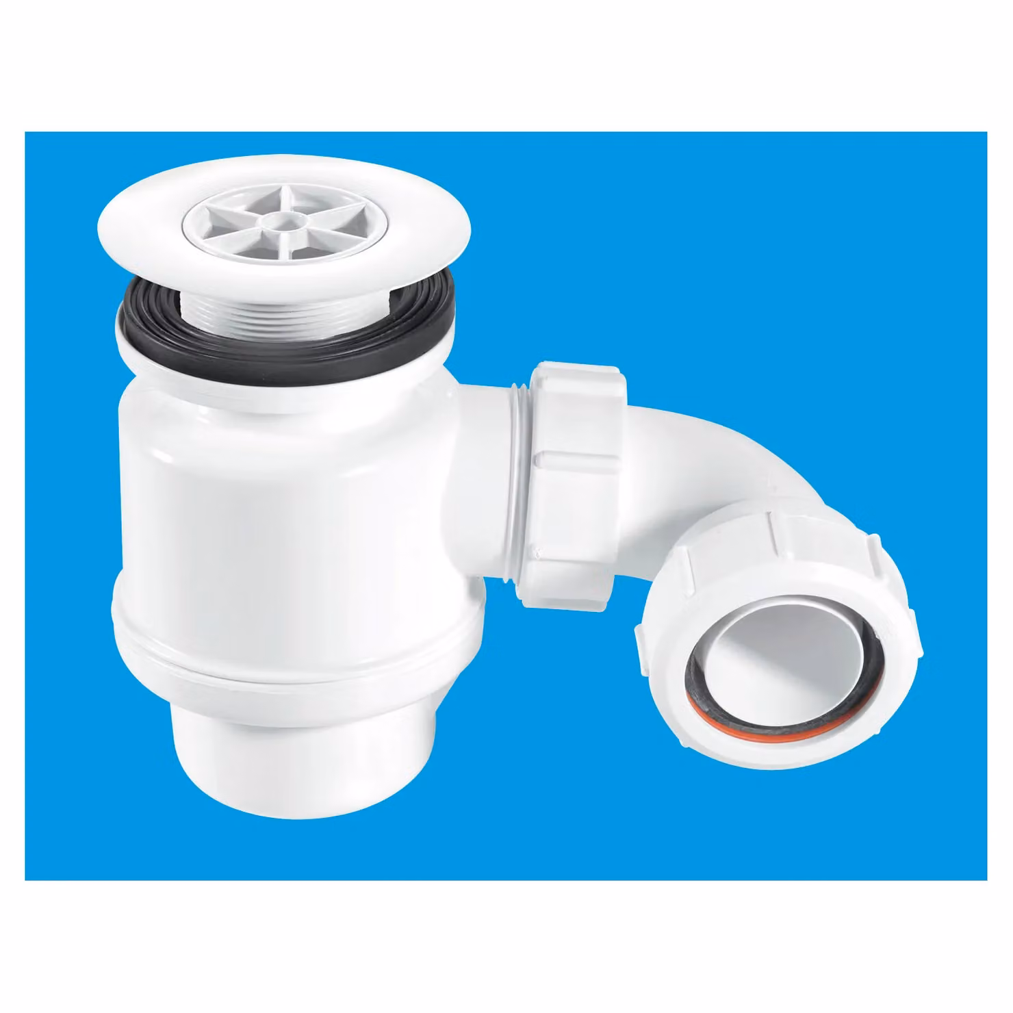 McAlpine STW6-R 50mm White Plastic Seal Resealing Shower Trap – 2