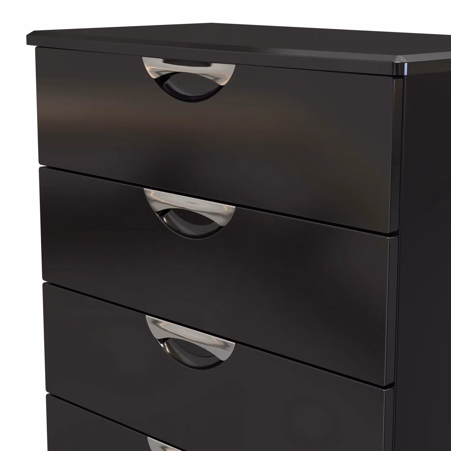 2 U Holborn 5 Drawer Chest in Black – 3