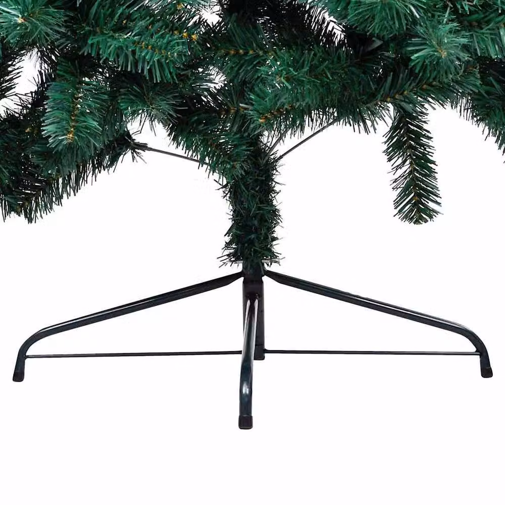 Berkfield Home Artificial Half Pre-lit Christmas Tree with Ball Set, Green, Height: 240 cm – 3